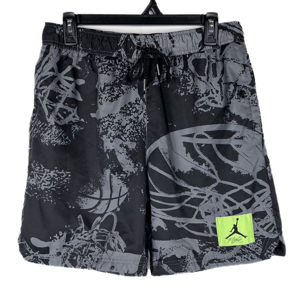 Jordan Flight Swim Trunks Poolside Men's Printed Black CZ4749-010 Size Small
